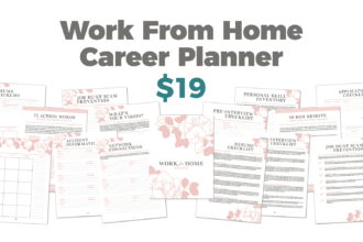 Printable Work-From-Home Career Planner